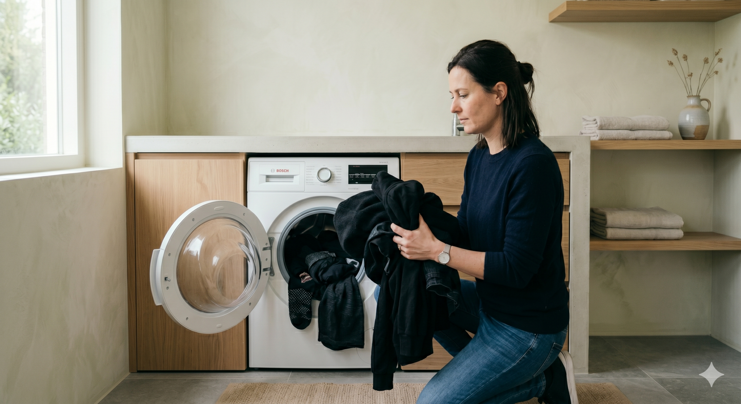 Zwarte kleding wassen